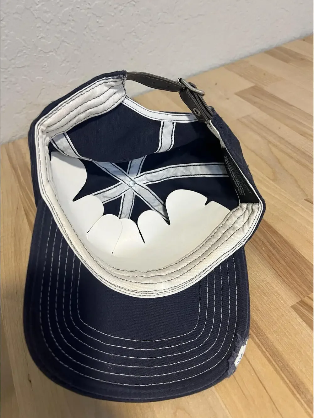 MILLER LITE BEER TEXT LOGO NAVY BLUE ADJUSTABLE CURVED  HAT CAP NWT 99
